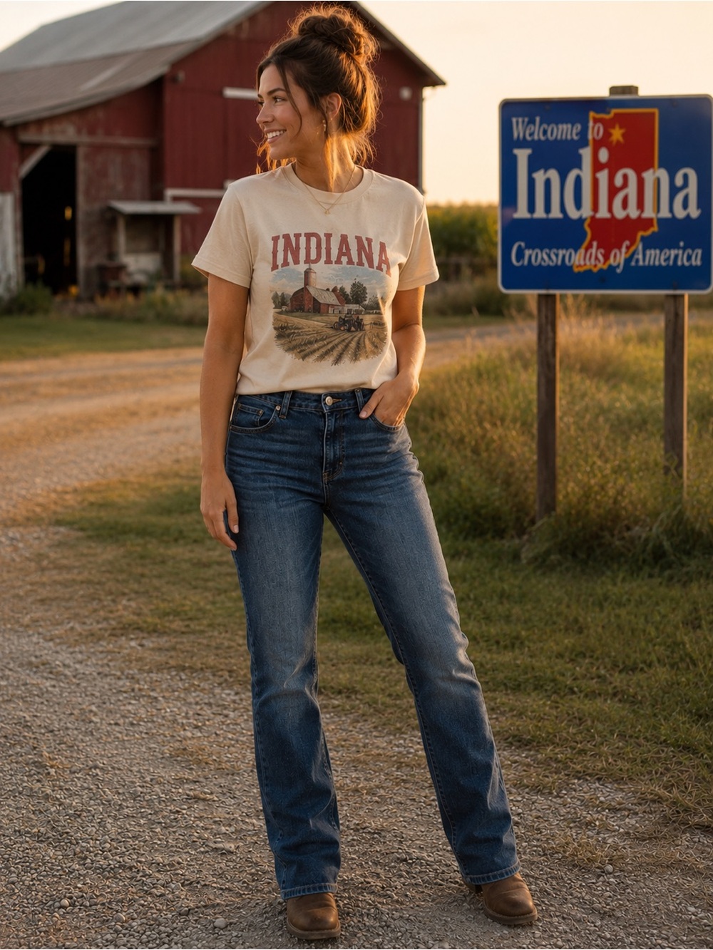 Judy Blue Vintage Wash Straight-Leg Jeans in Dark Blue